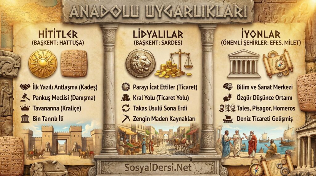 anadolu uygarliklari gunumuz medeniyetine katkilari