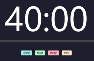 geri sayım online saat canlı saat sınav saati