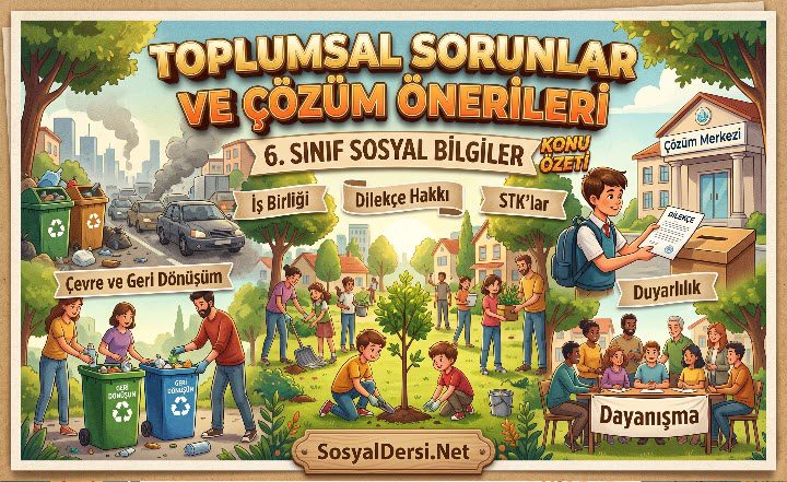 toplumsal sorunlar ve çözüm önerileri özet pdf