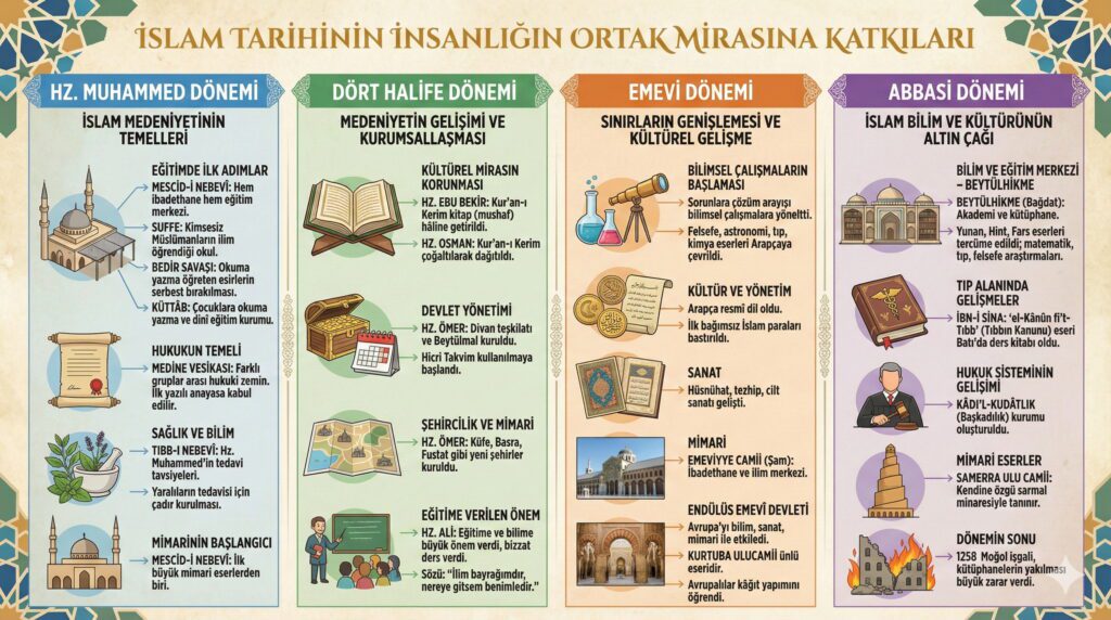 islamiyetin insanlığın ortak mirasa katkıları